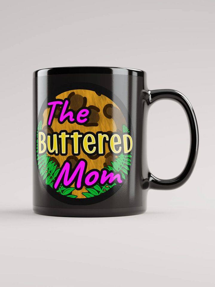 Buttered Mom Glossy Mug, Black product image (2)