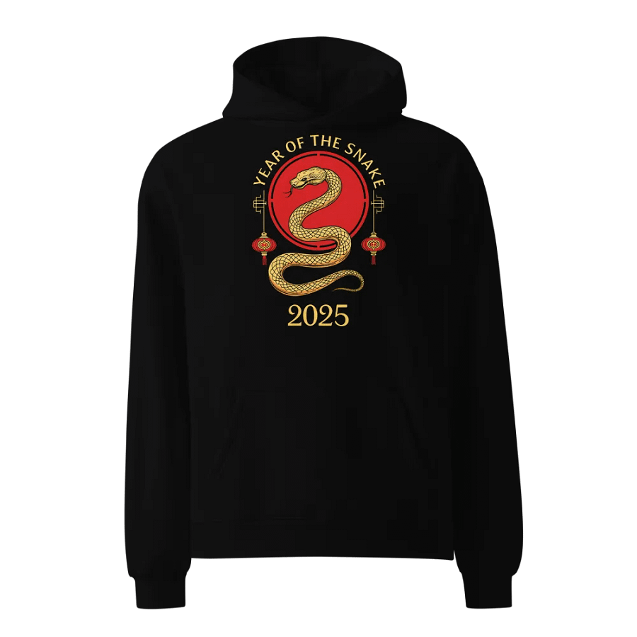 Year of the Snake Unisex Oversized Hoodie - Celebrate the Chinese New Year product image (1)