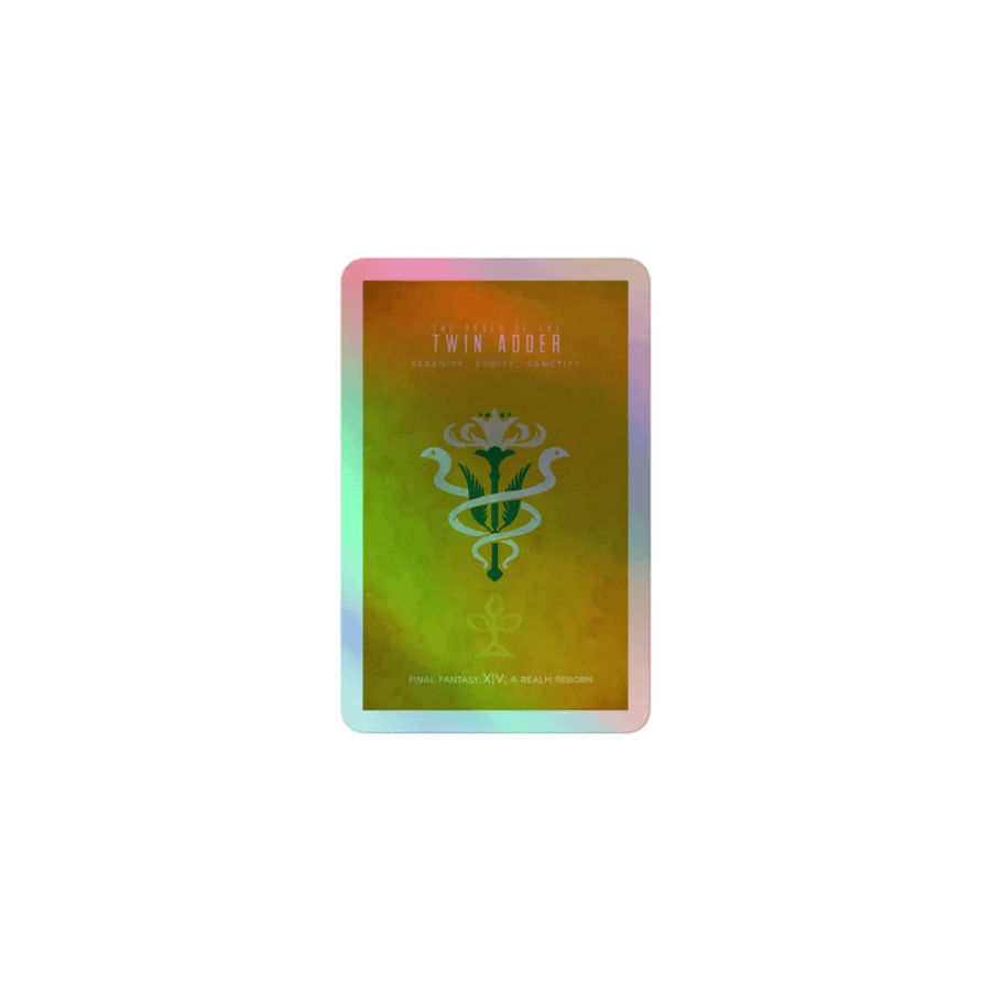Twin Adder Holographic Sticker product image (1)