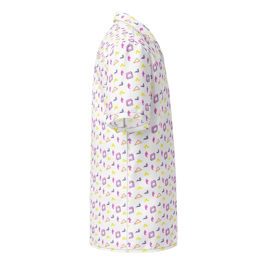 Oh Worm white pattern button down shirt product image (5)