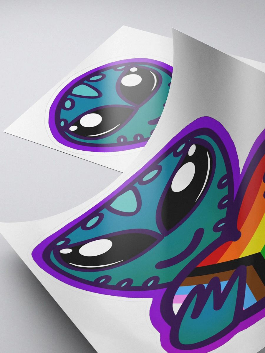Inclusive Rainbow Pride Alien Sticker product image (4)