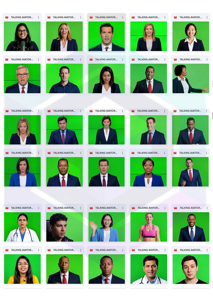 150 TALKING AVATAR GREEN SCREEN CLIPS BUNDLE FOR DYNAMIC VIDEO CREATIONS product image (2)