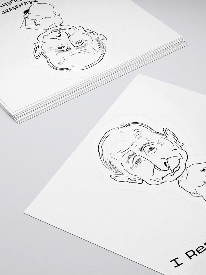 3 x 3 inch white master strategist sticker product image (8)