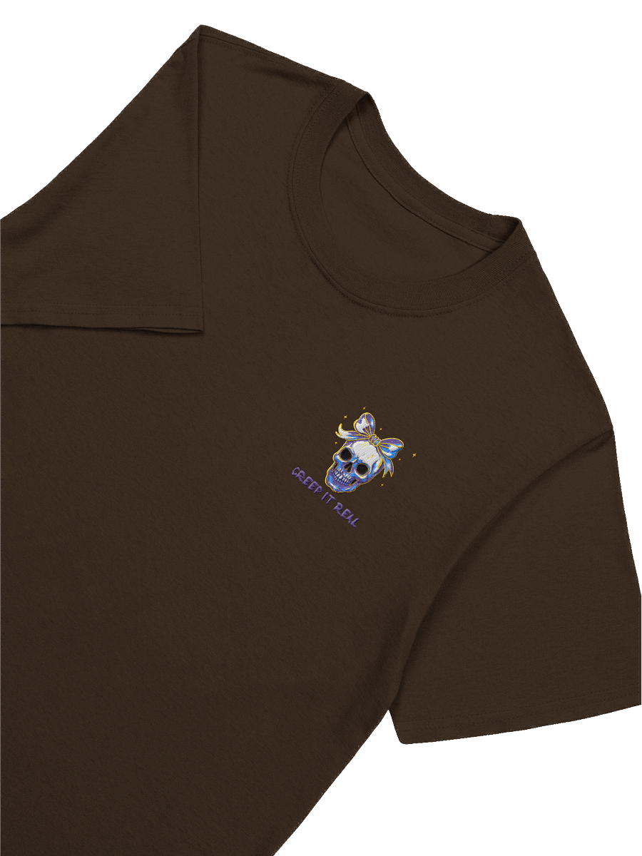 Creep It Real Stylized Skull Embroidered T-Shirt product image (21)