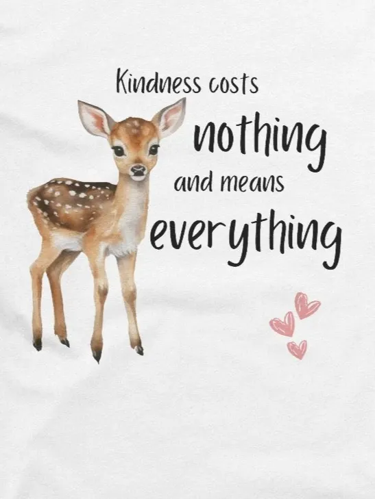 Kindness Costs Nothing Tee - White product image (2)