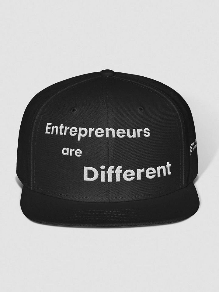 Gorra Plana "Entrepreneurs are Different" product image (1)