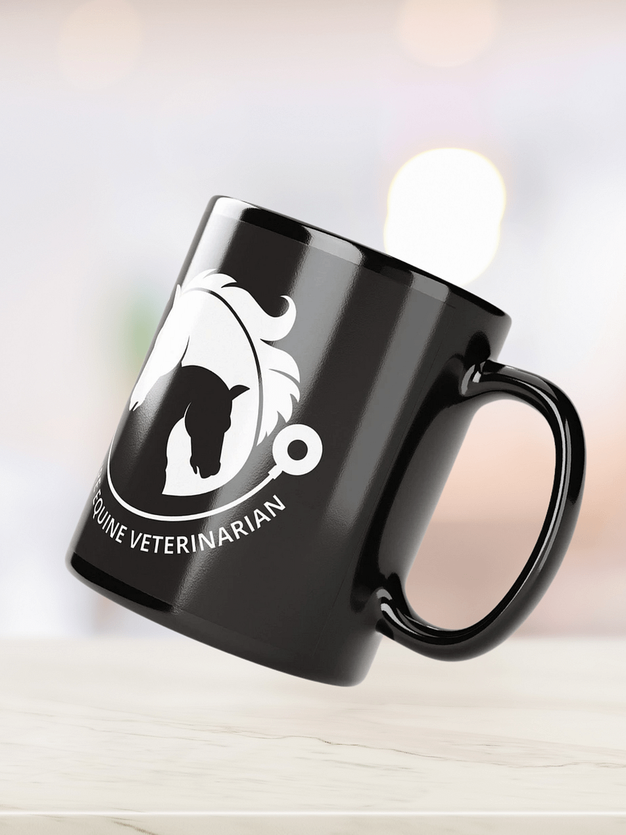 "Future equine veterinarian" black glossy mug product image (4)