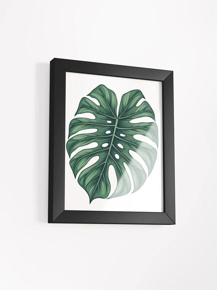 Lush Green Monstera Leaf Framed Poster: A Touch of Nature for Your Home Decor product image (18)