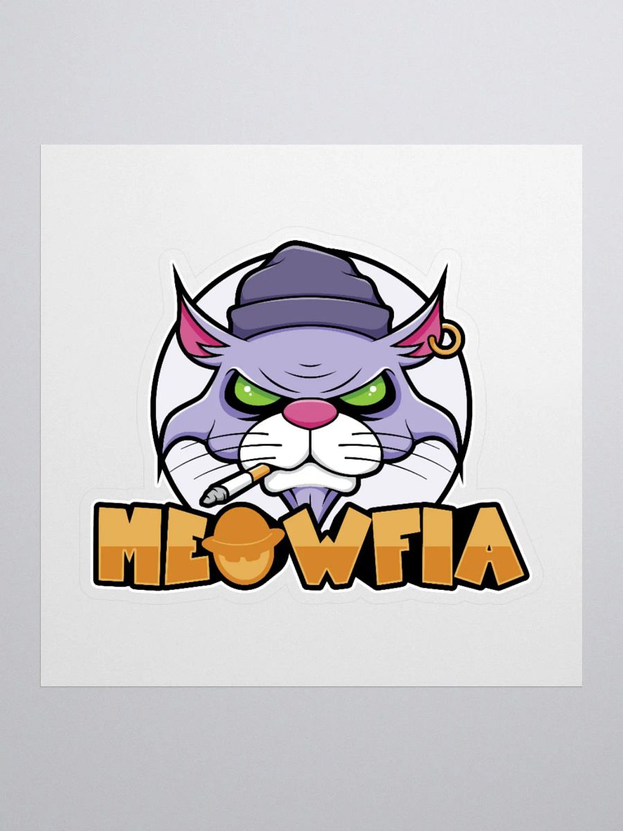 Meowfia Funny Gangster Burmese Cat Sticker product image (3)