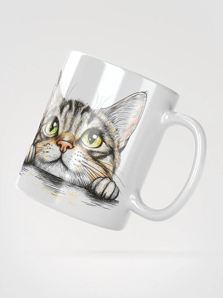 Peeking Bengal Cat Eyes Mug product image (6)