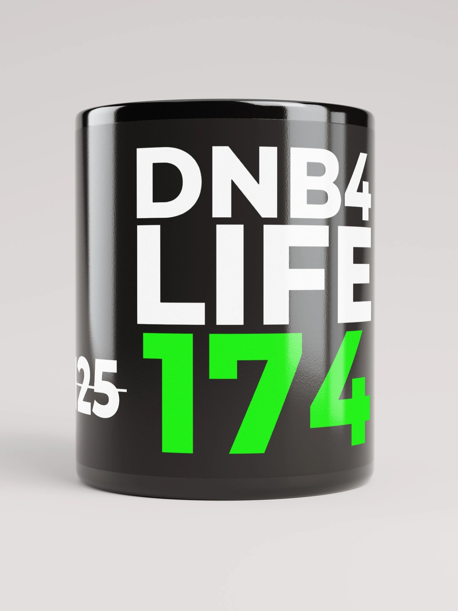 DNB4LIFE Black Glossy Mug product image (9)