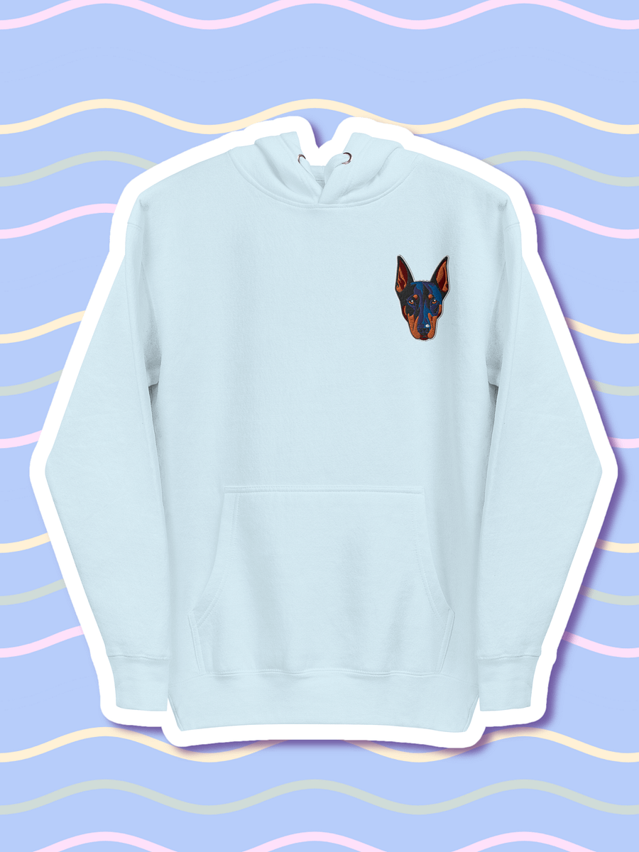 Doberman Dreams Embroidered Unisex Premium Hoodie product image (1)