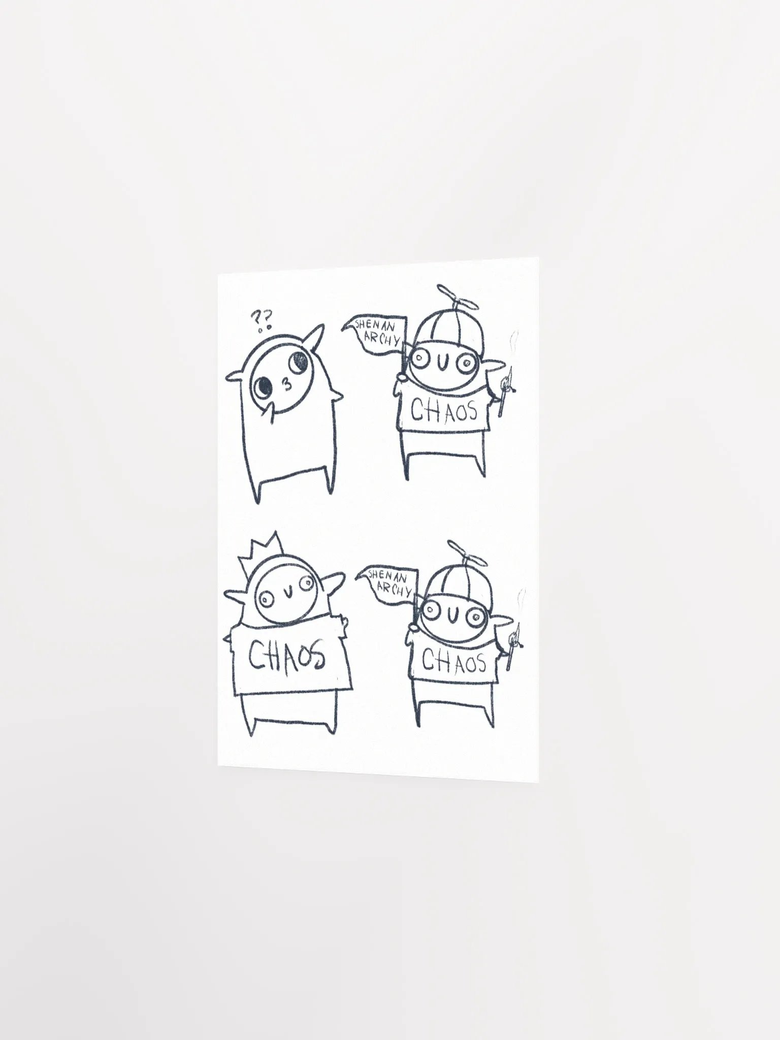 Chaos? CHAOS! colourable poster! product image (2)