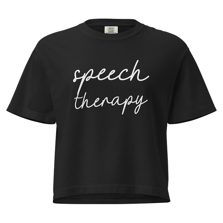 Speech Therapy Comfort Box Tee product image (1)