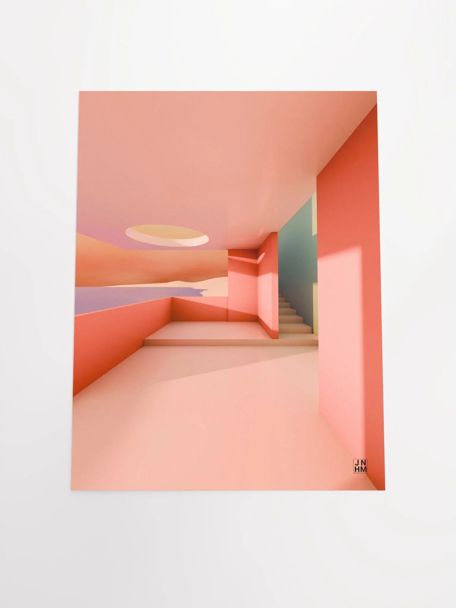 Architectural Landscape - Summer Pastel 01 12"x16" Frameless product image (4)