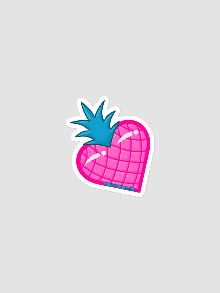 Pink Pineapple Heart - Sticker product image (1)