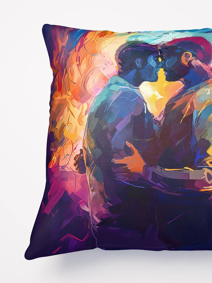 Two Men – Colorful Embrace Gay Throw Pillow product image (4)