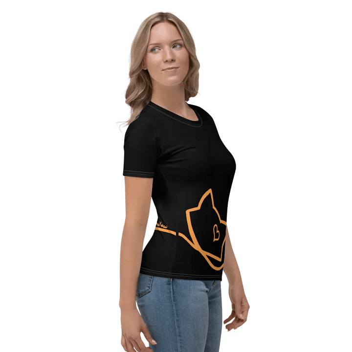 Mellow Ribbon - Women's T-shirt (Black+Orange) product image (1)
