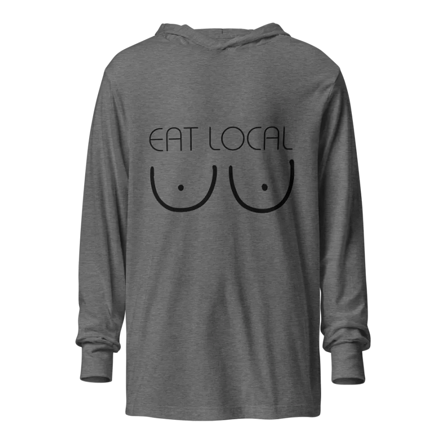 Funny Eat Local Breastfeeding Hoodie, Breastfed Baby Hoodie product image (2)