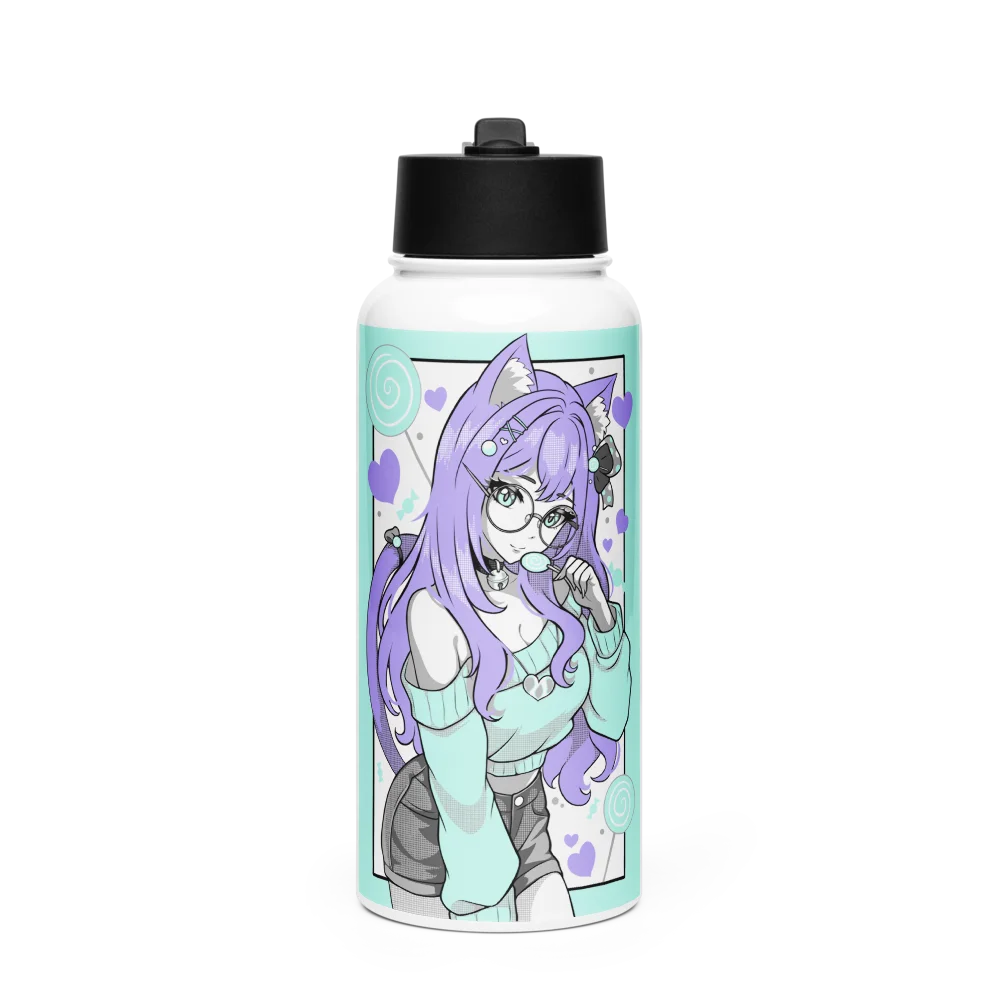 Kandi Waifu Water Bottle product image (1)