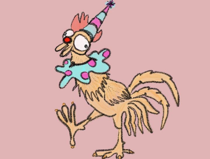 Silly chicken sticker product image (1)