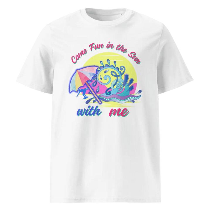 Supersoft  cotton T  shirt with holiday summer  vibes “ Come fun in the sun with me' Ideal holiday gift for men and ladies, dad, mom friendson or daughter product image (1)