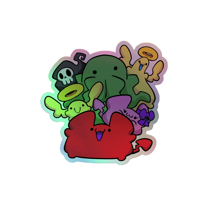 Holographic The Doodle Demon Cast Sticker product image (2)