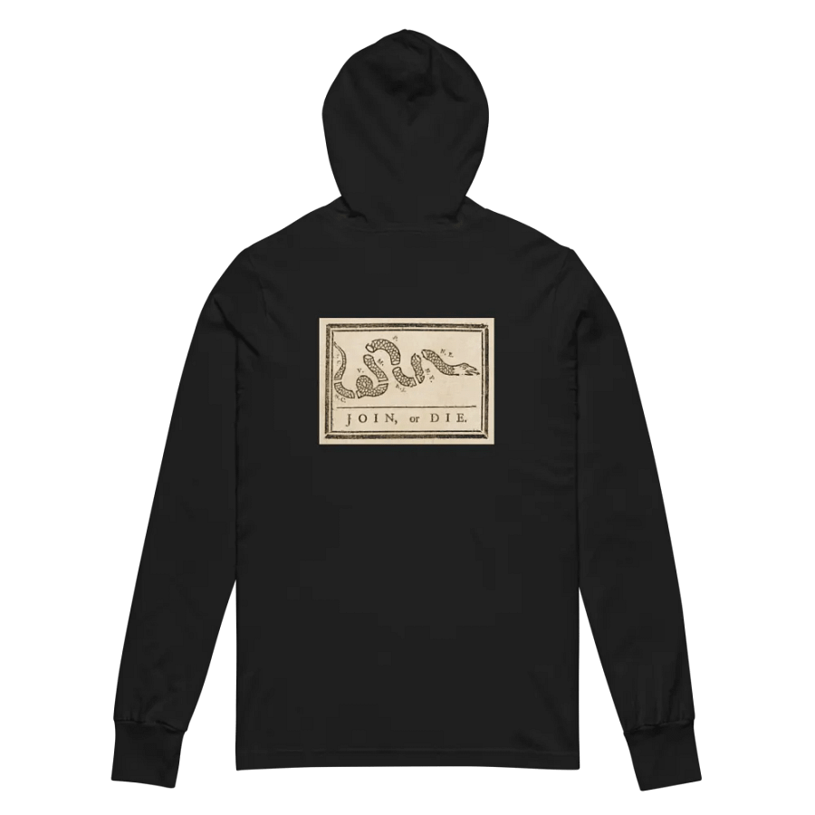 "Join or Die" Hooded Long-Sleeve Tee product image (3)