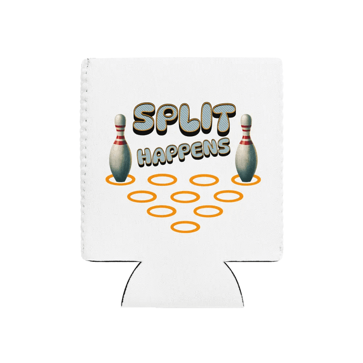 Split Happens 10pin Bowling Coozie Can Cooler product image (1)