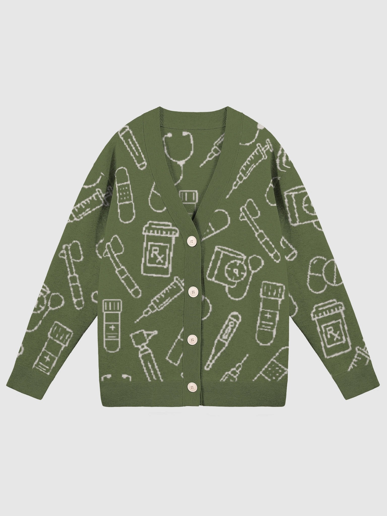 clinic cardigan (fall edition - olive) product image (3)