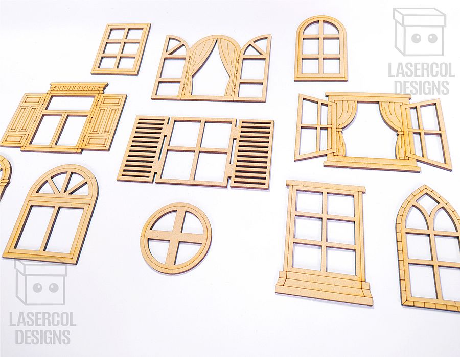 Windows Cut Outs - Laser Cut Files product image (10)