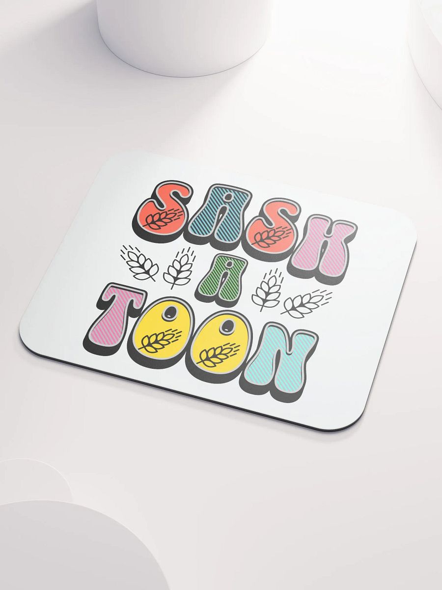 Saskatoon Block Letter Colorful Mouse Pad product image (3)