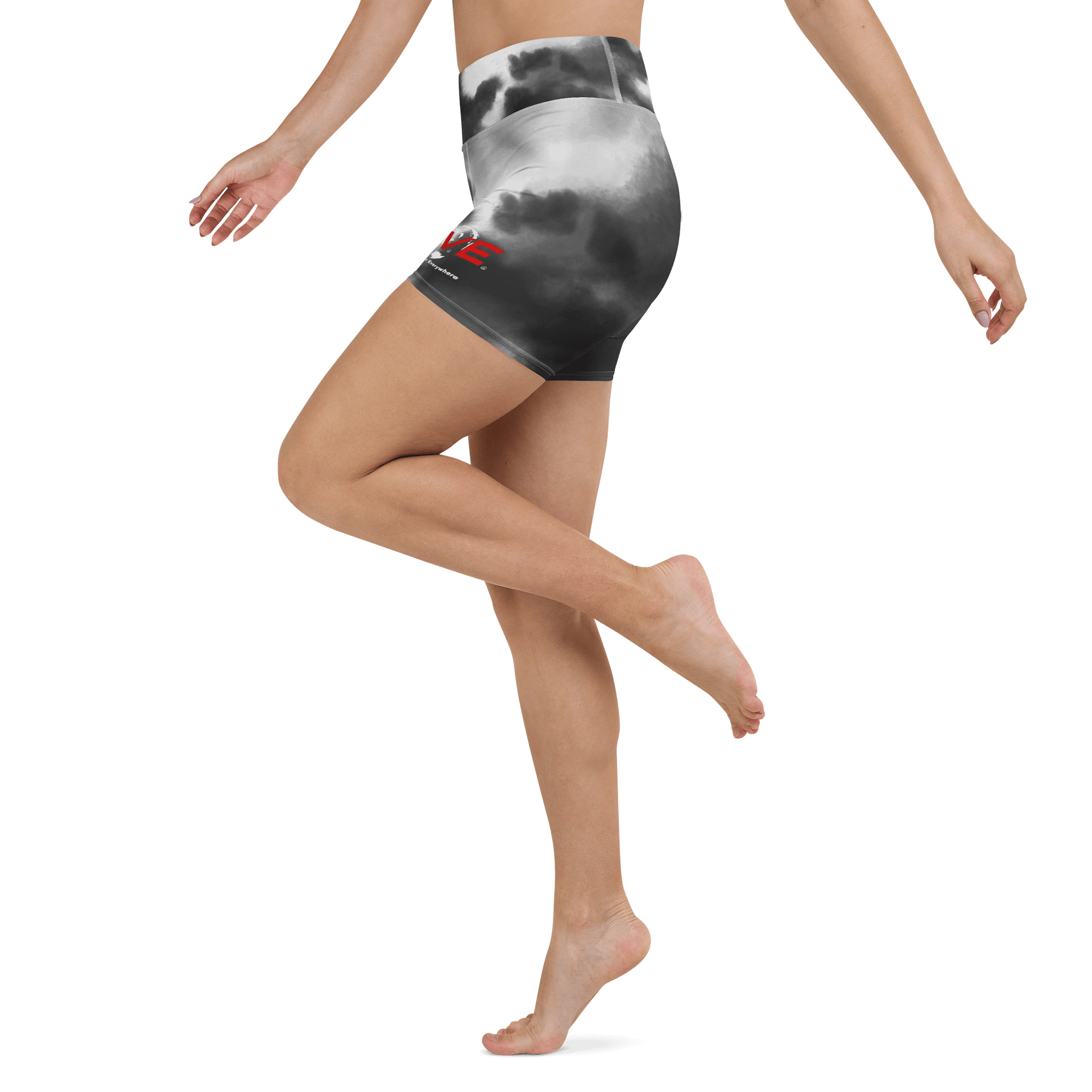 Good Vibez Everywhere Women Yoga Shorts product image (4)