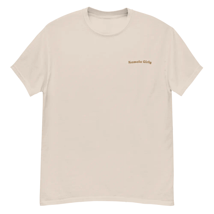 Kamala Girly Embroidered Tee (Dark Font) product image (1)