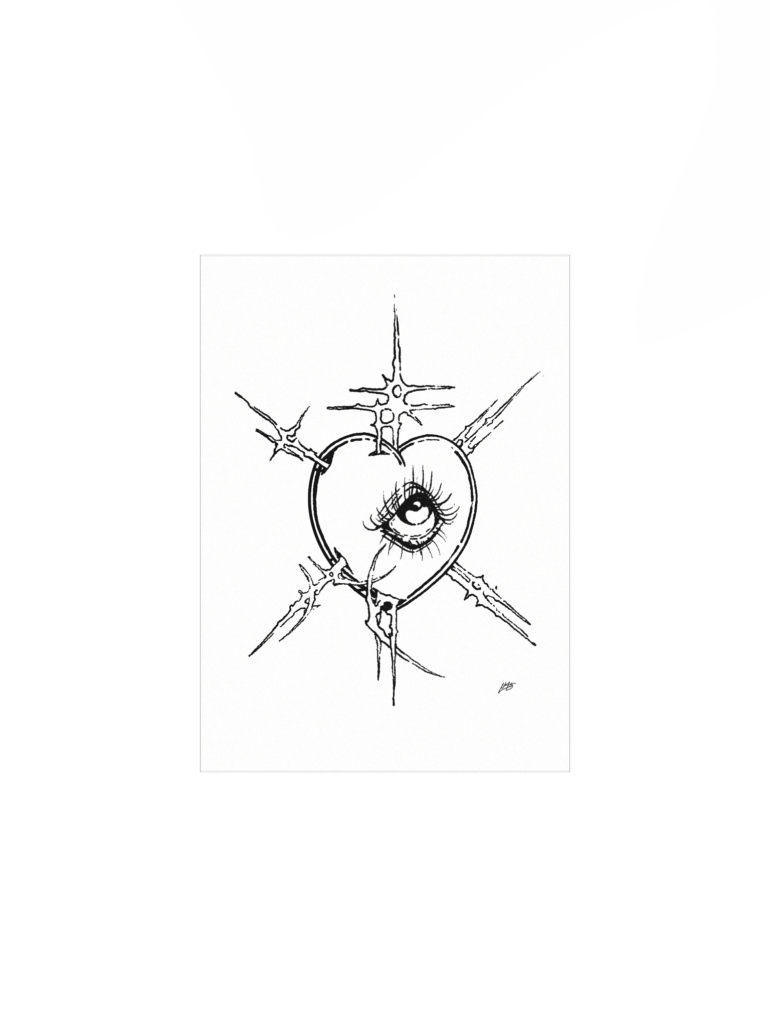 HEART SIGIL PRINT product image (1)