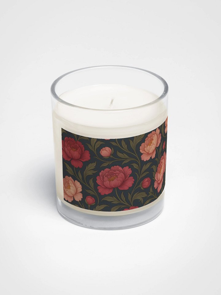 Rose Soy Candle With Botanical Floral Design product image (2)