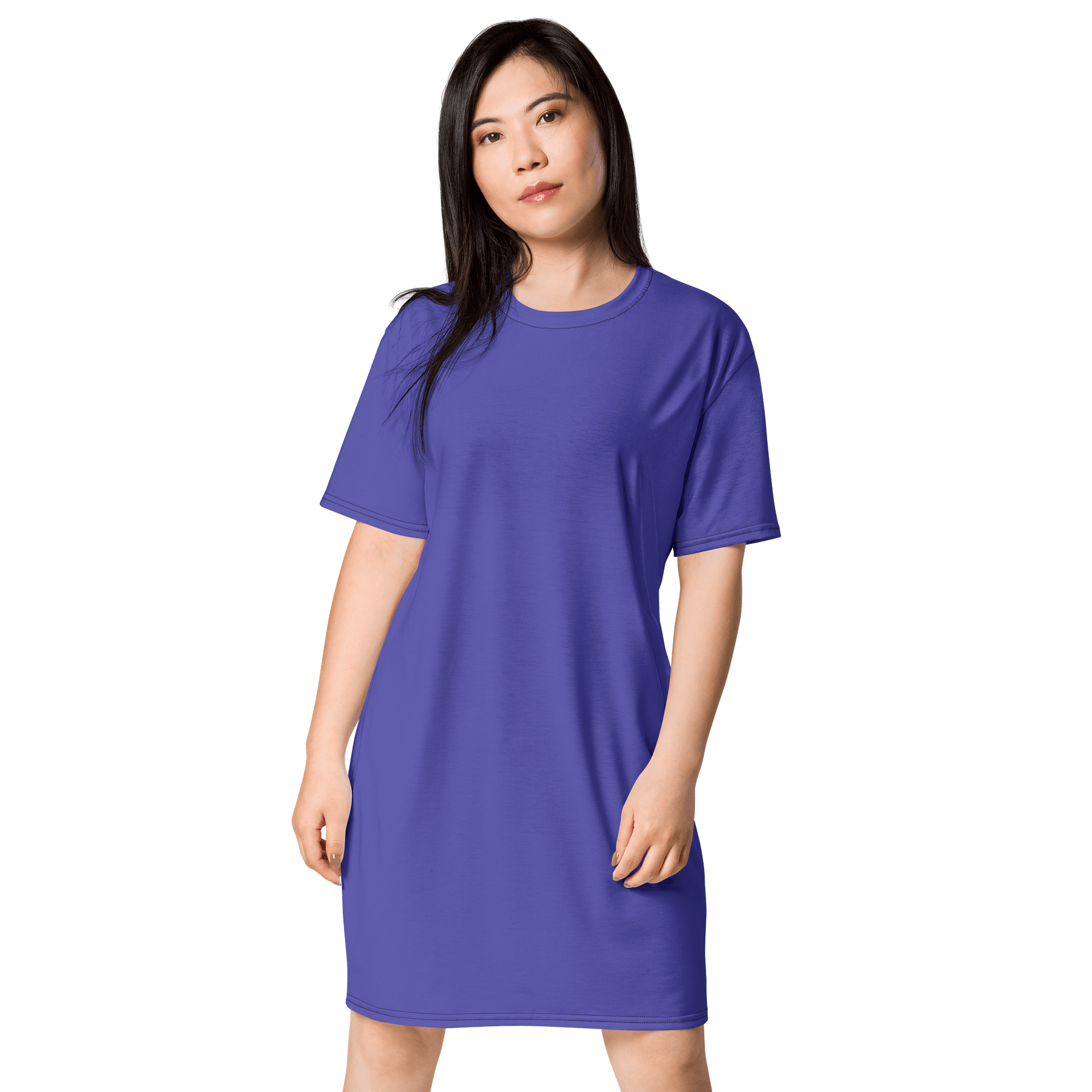 Oversized T-Shirt Dress - Bold Medium Slate Blue 2, Sizes 2XS-6XL product image (1)