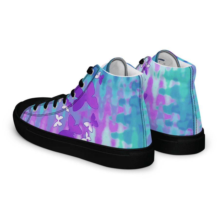 Butterfly shimmer High Top Canvas Shoes (womens) product image (3)