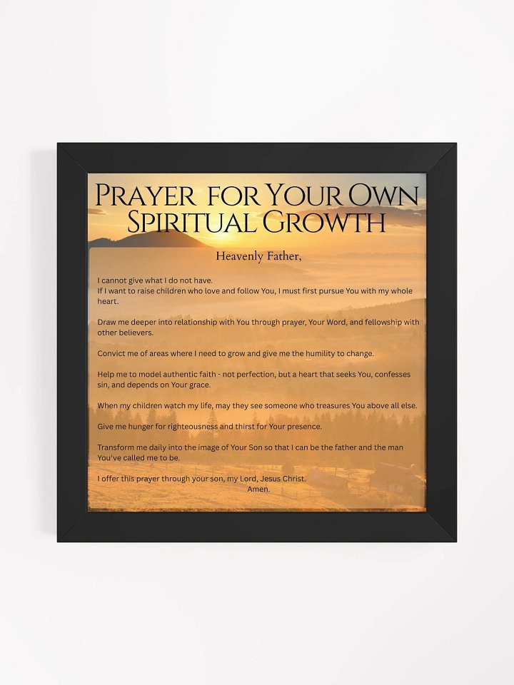 Prayer for your own Spiritual Growth - Square product image (1)