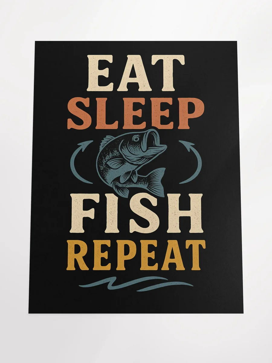 Fishing Poster – Eat Sleep Fish Repeat Wall Art product image (4)