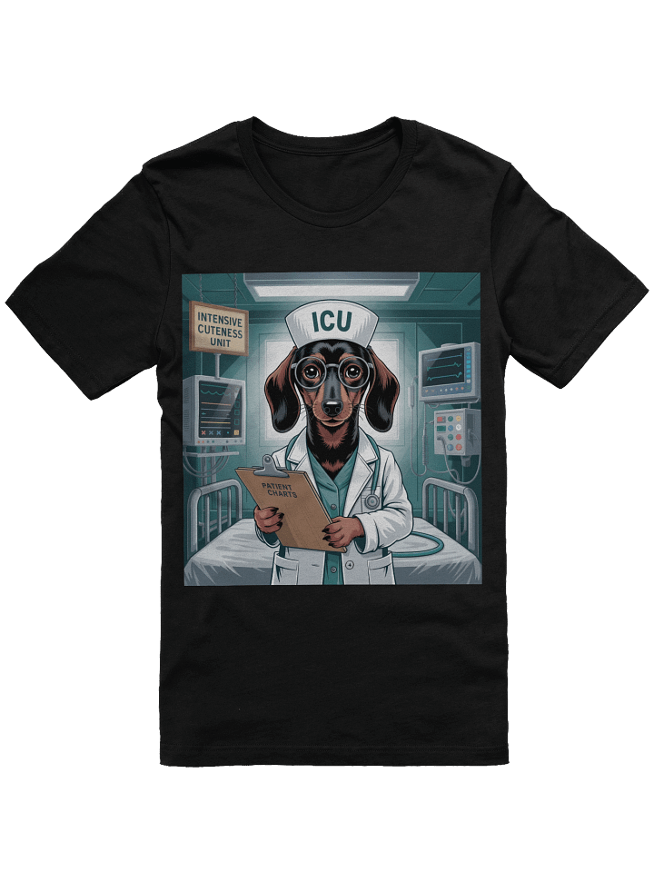 Intensive Cuteness Unit – Dachshund Doctor T-Shirt product image (1)