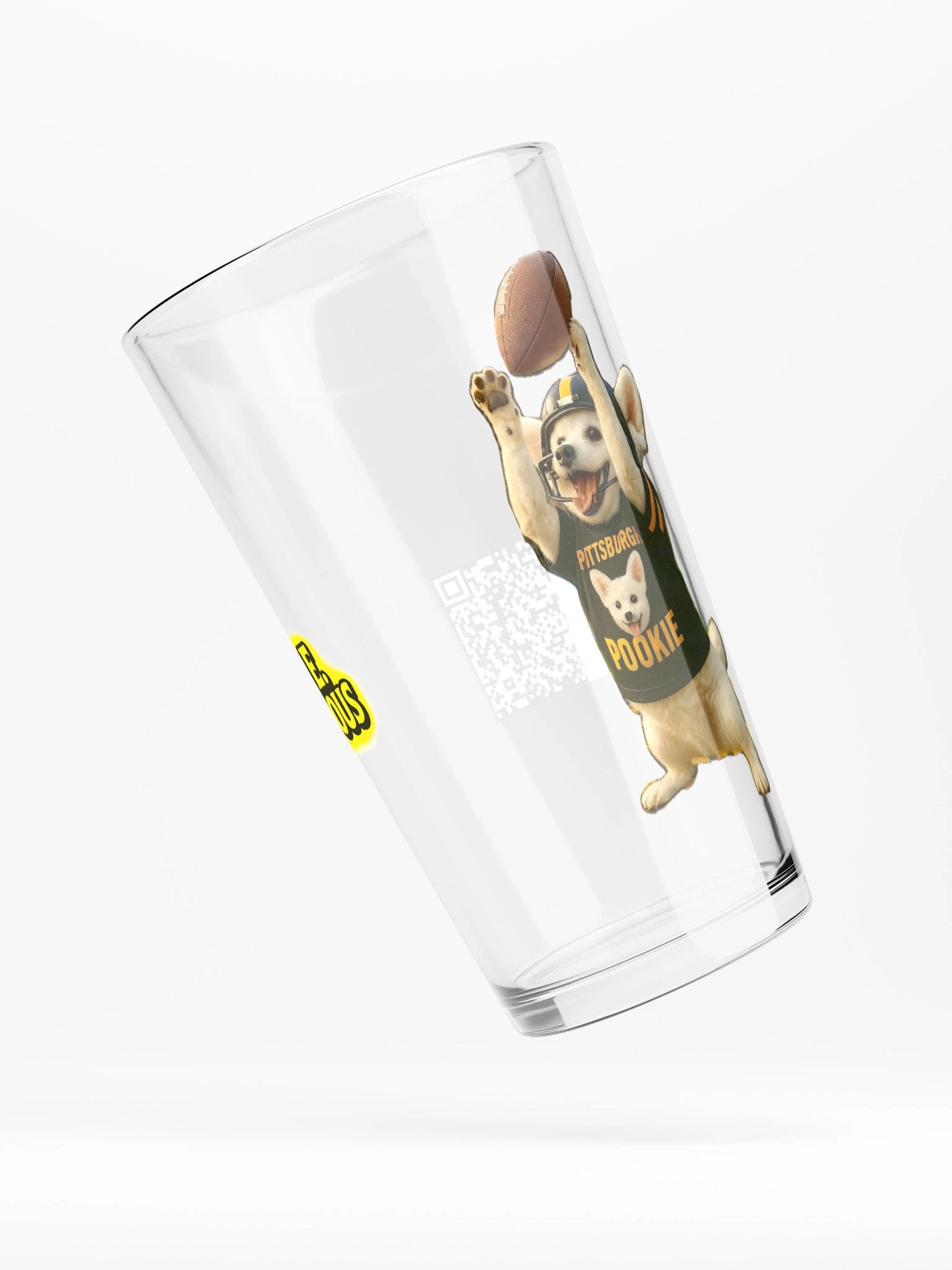 Pittsburgh Pookie Pint Glass product image (4)
