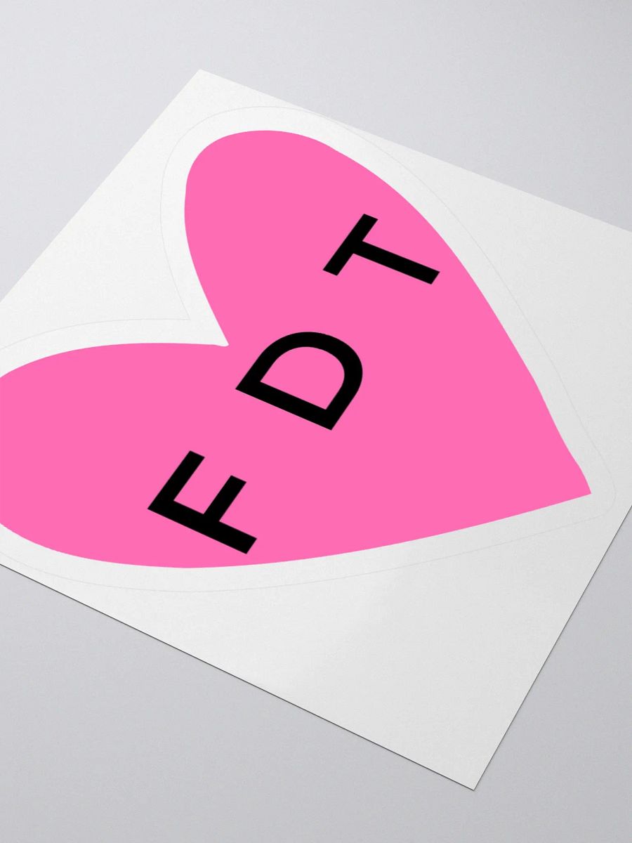 Hot Pink FDT Sticker. product image (9)