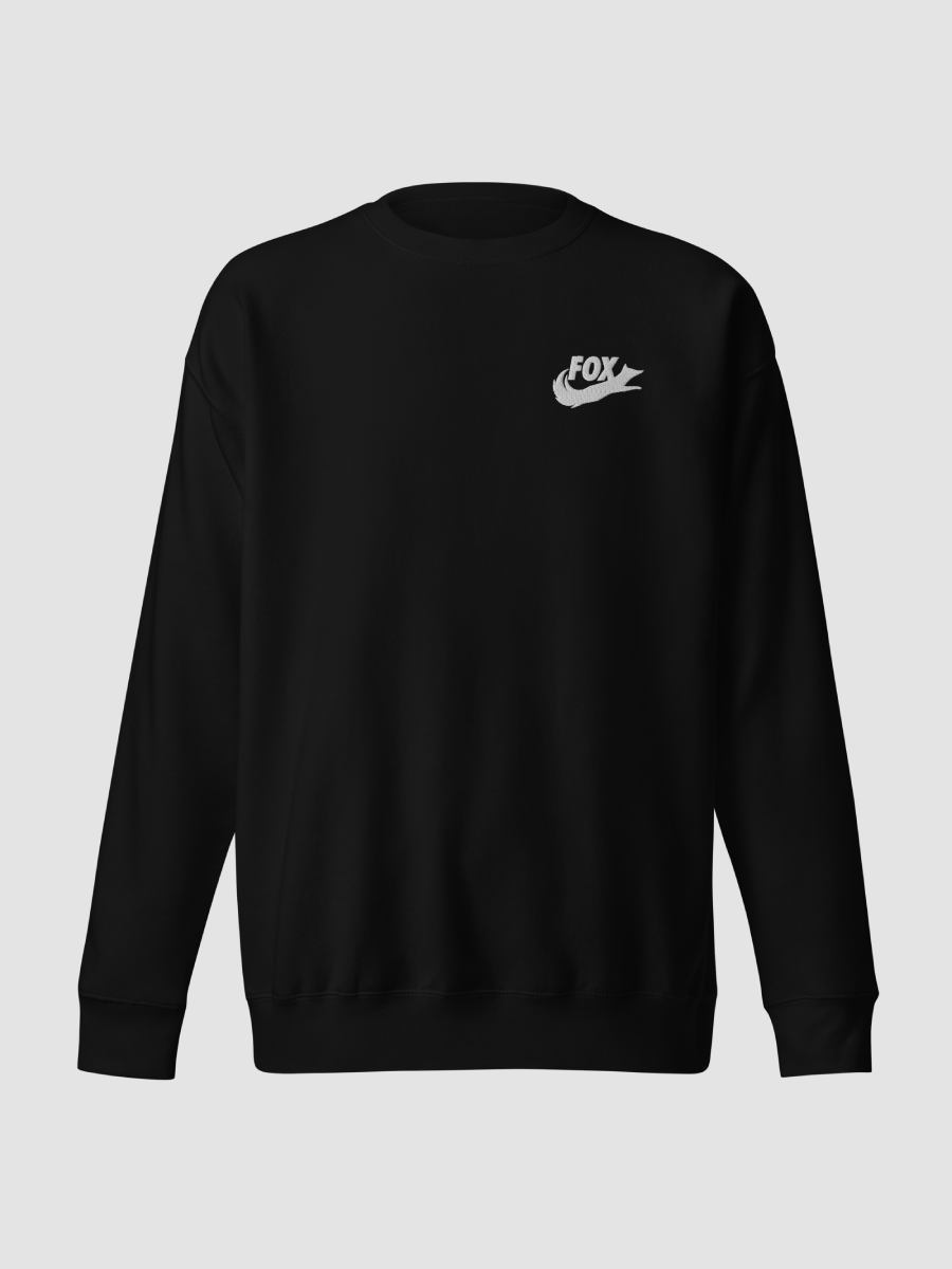 Fox Swoosh Stitched Sweater Black product image (3)