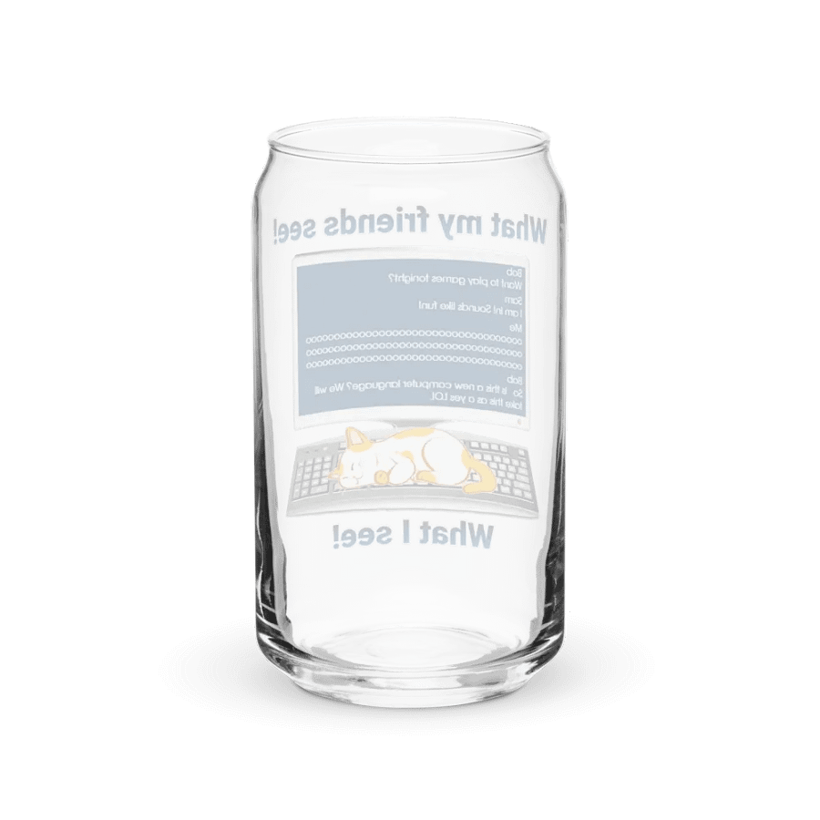 Sleeping Cat Can-Shaped Glass product image (12)