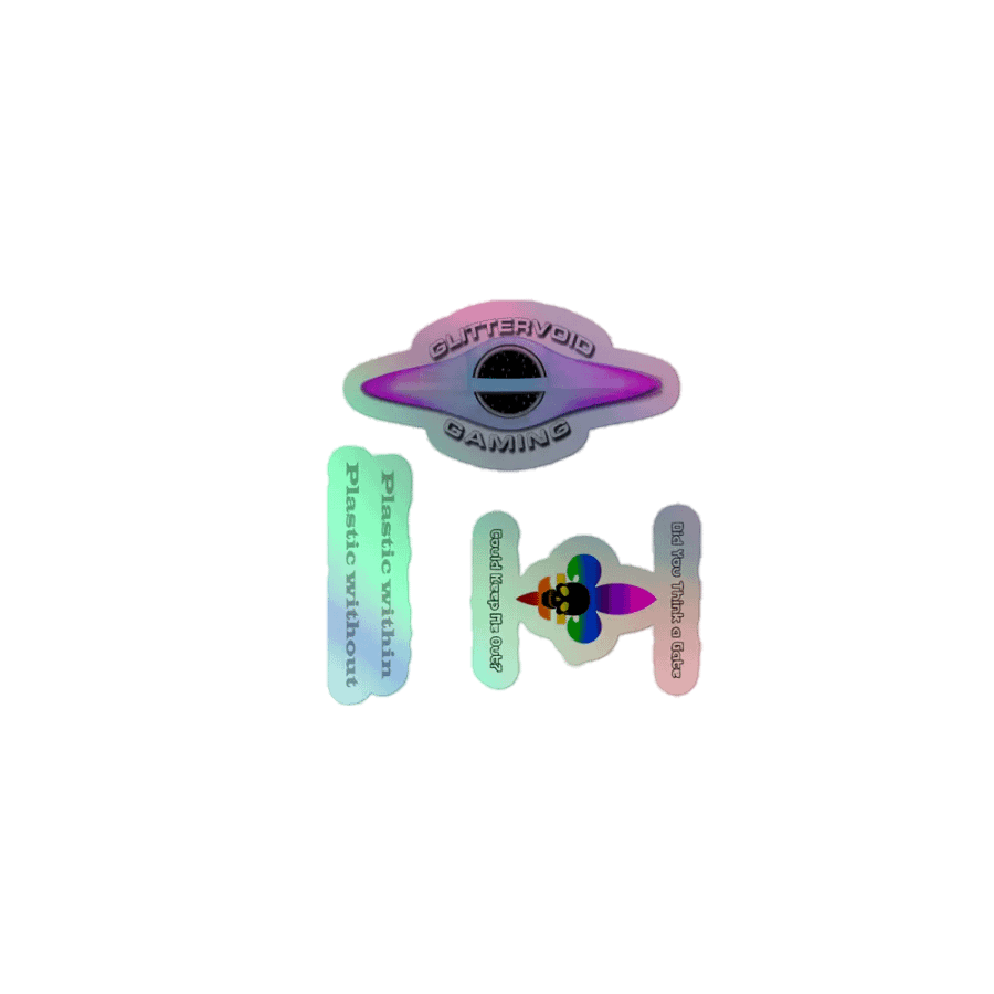 Plastic Pride Holographic Sticker Set product image (1)