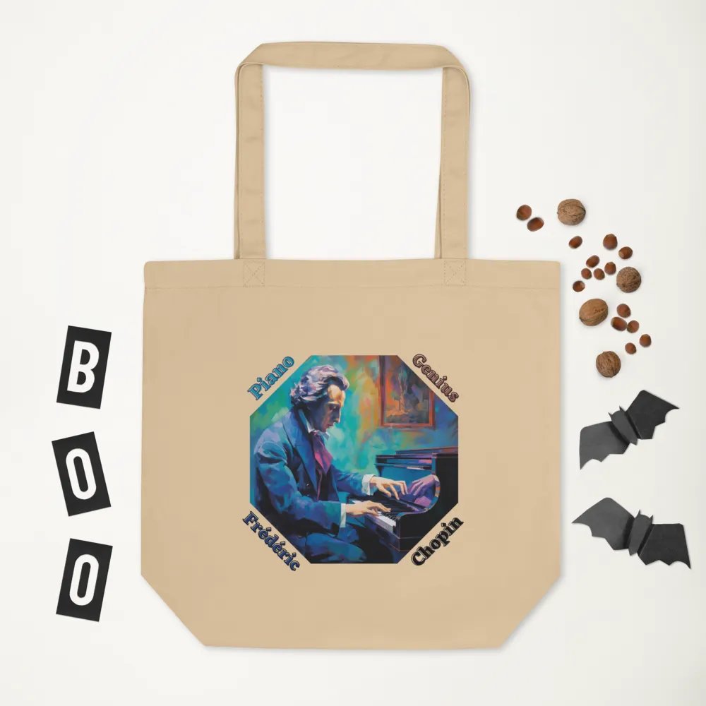 Frédéric Chopin [Playing Piano] - Piano Genius | Tote Bag product image (3)