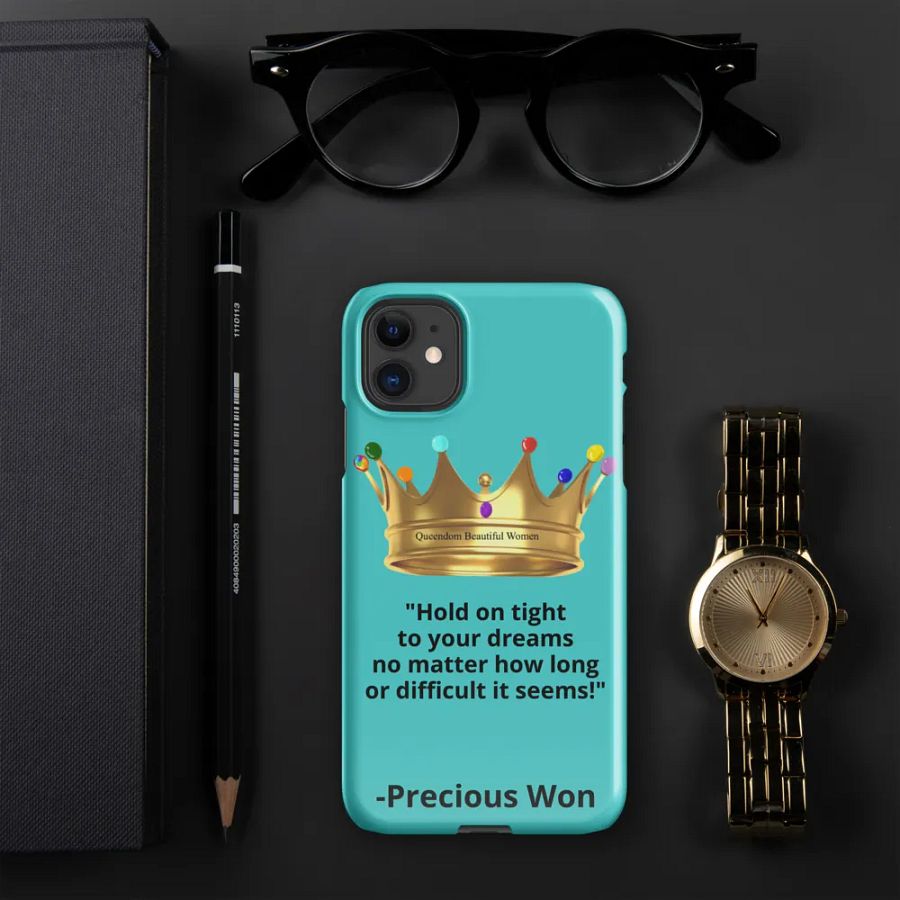 Queendom Beautiful Women iPhone® Snap Case (Turquoise) product image (3)