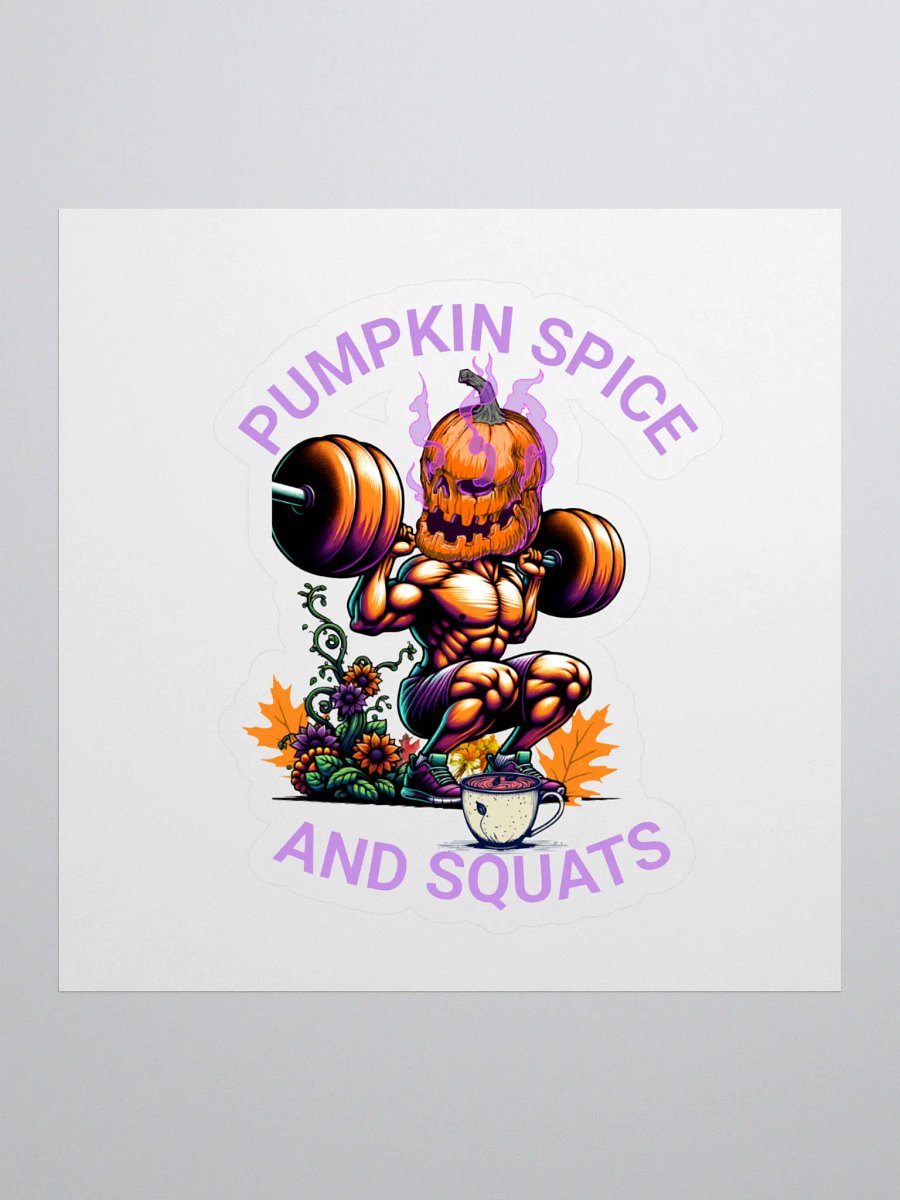 Pumpkin Spice Squat Party Stickers product image (1)