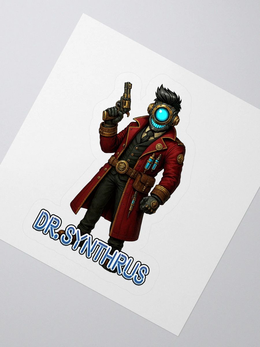 RIFTS: Dr. Synthrus - Futuristic Kiss Cut Stickers product image (5)